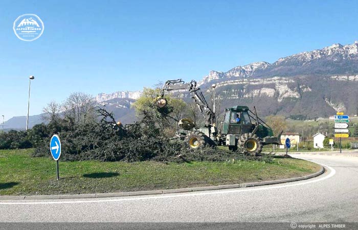 porteur forestier en zone urbaine